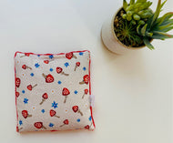 Sac réconfortant carré CHAMPINGON MAGIQUE ROUGE