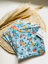 Charger l&#39;image dans la galerie, Débarbouillette Enfant FLEURS AQUA

