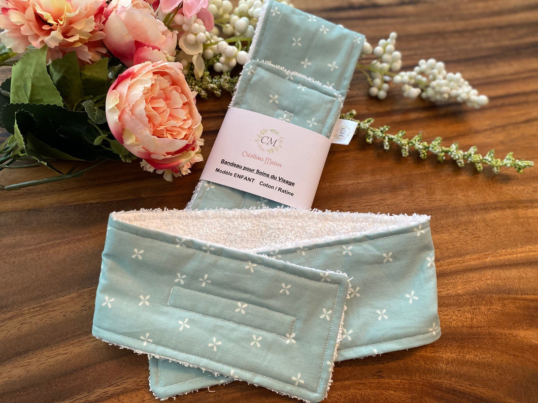 Bandeau soin du visage ENFANT Bleu BÉBÉ