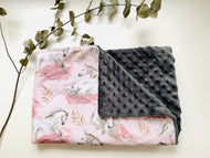 Doudou extra douce CHEVAUX GRIS FONCÉ
