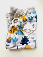 Mini doudou DINO GRIS