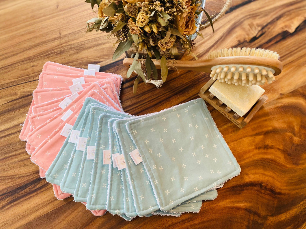 Débarbouillette Adulte FLOCON ROSE BÉBÉ