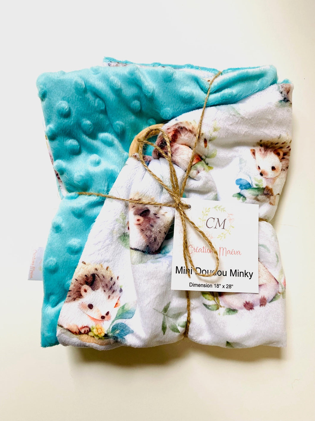 Mini doudou HÉRISSON AQUA