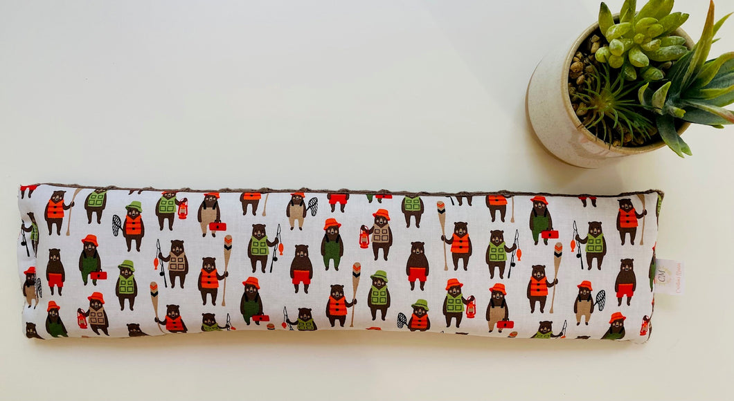 Sac réconfortant long OURSON PÊCHEUR CHOCOLAT