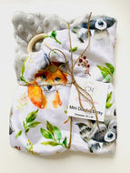 Mini doudou RATON RENARD GRIS