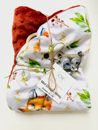 Mini doudou RATON RENARD ROUILLE
