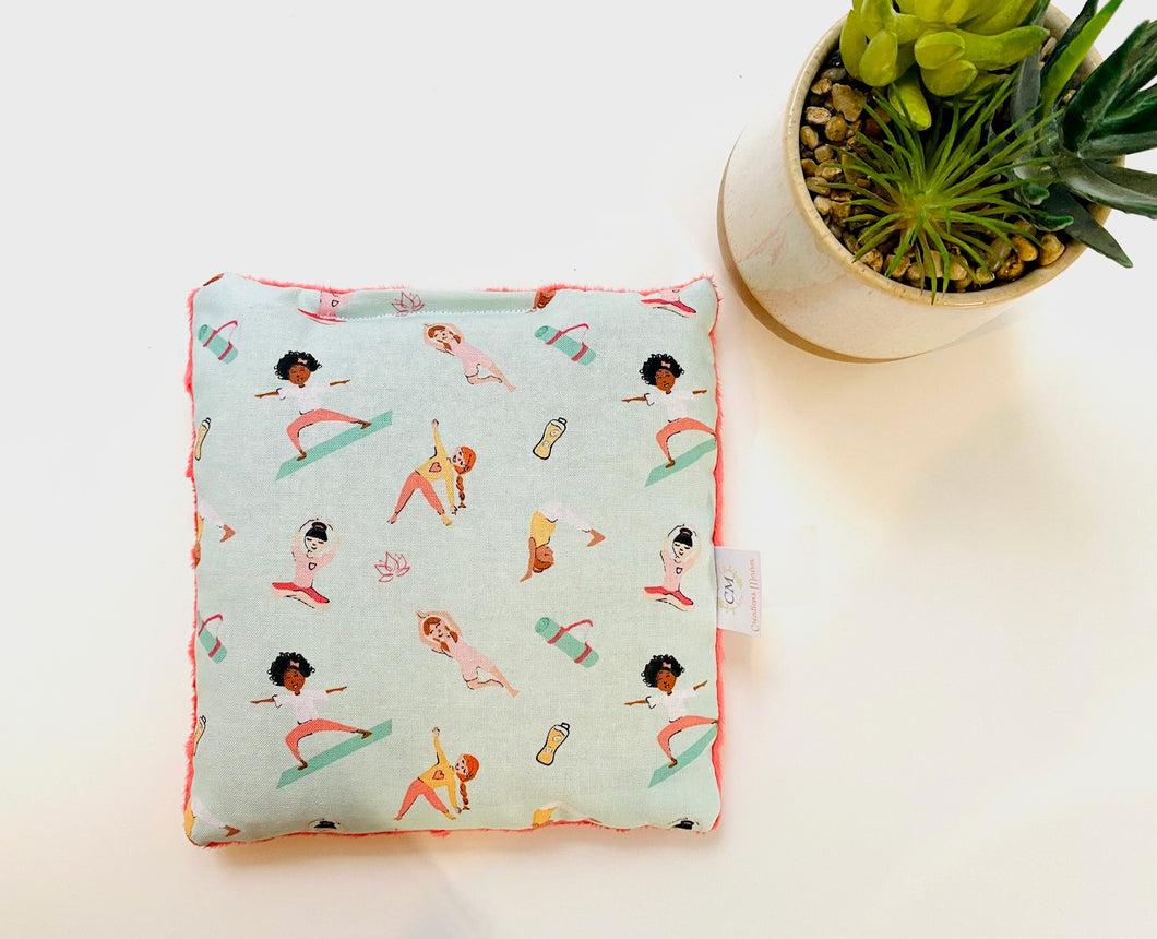 Sac Chauffant Carré YOGA FRAMBOISE
