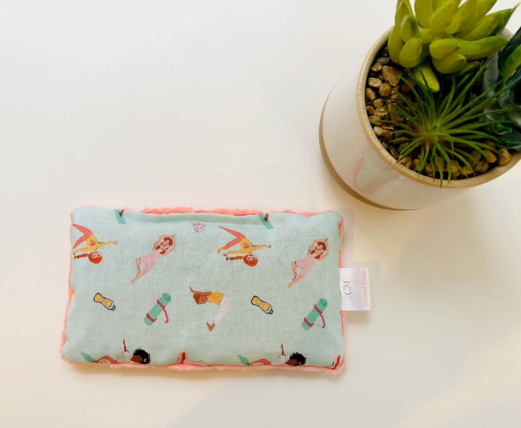 Sac Chauffant Petit YOGA ROSE SAUMON