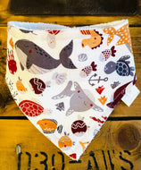 Bavoir Bandana ANIMAUX MARINS