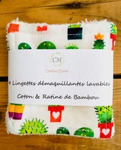 Charger l&#39;image dans la galerie, Lingettes Démaquillantes CACTUS BAMBOU
