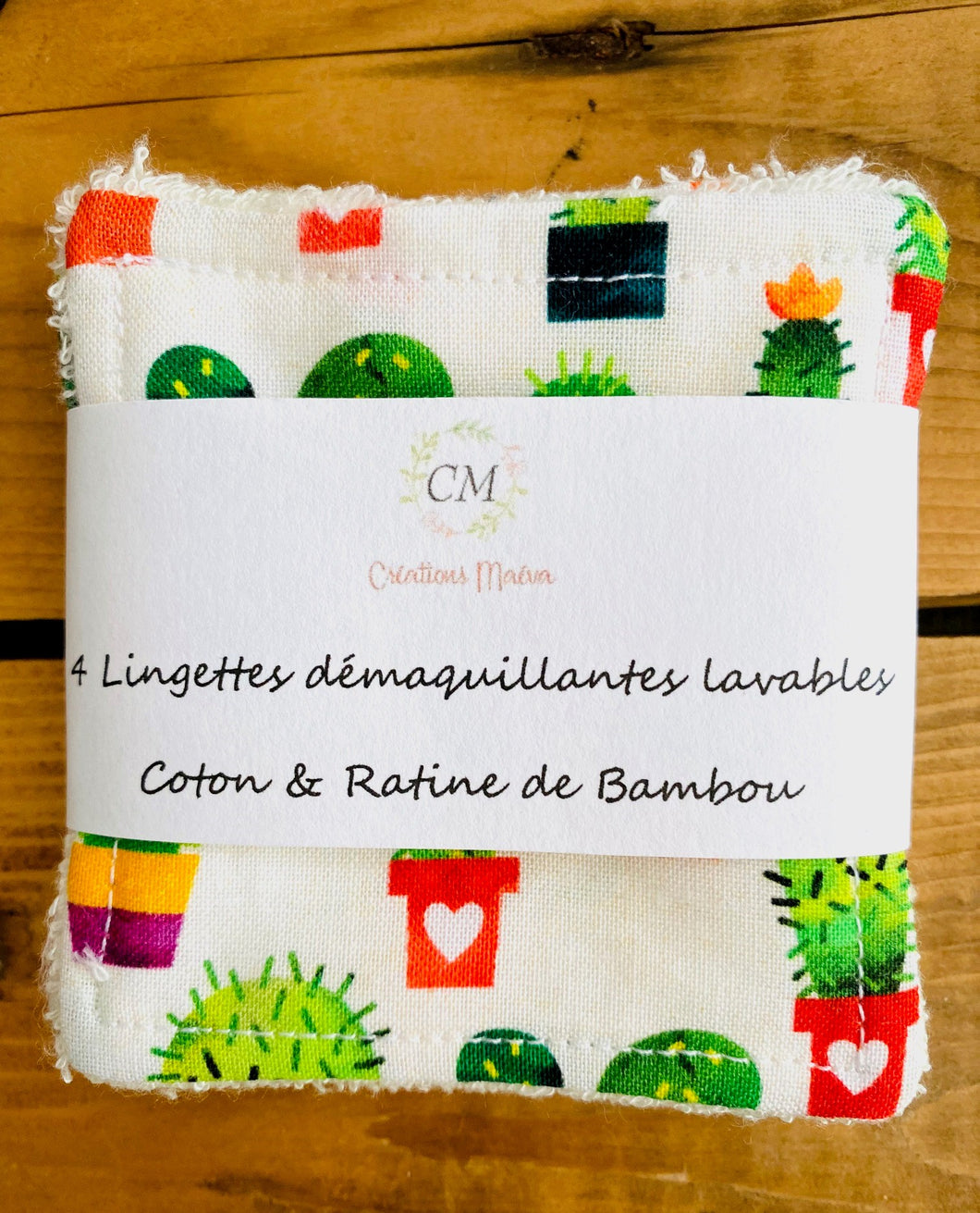 Lingettes Démaquillantes CACTUS BAMBOU