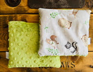 Sac Réconfortant Carré ANIMAUX Vert