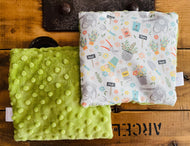 Sac réconfortant Carré JARDIN VERT