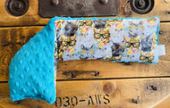 Sac réconfortant long CHAT AQUA