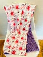 Doudou extra douce FLAMANT MAUVE