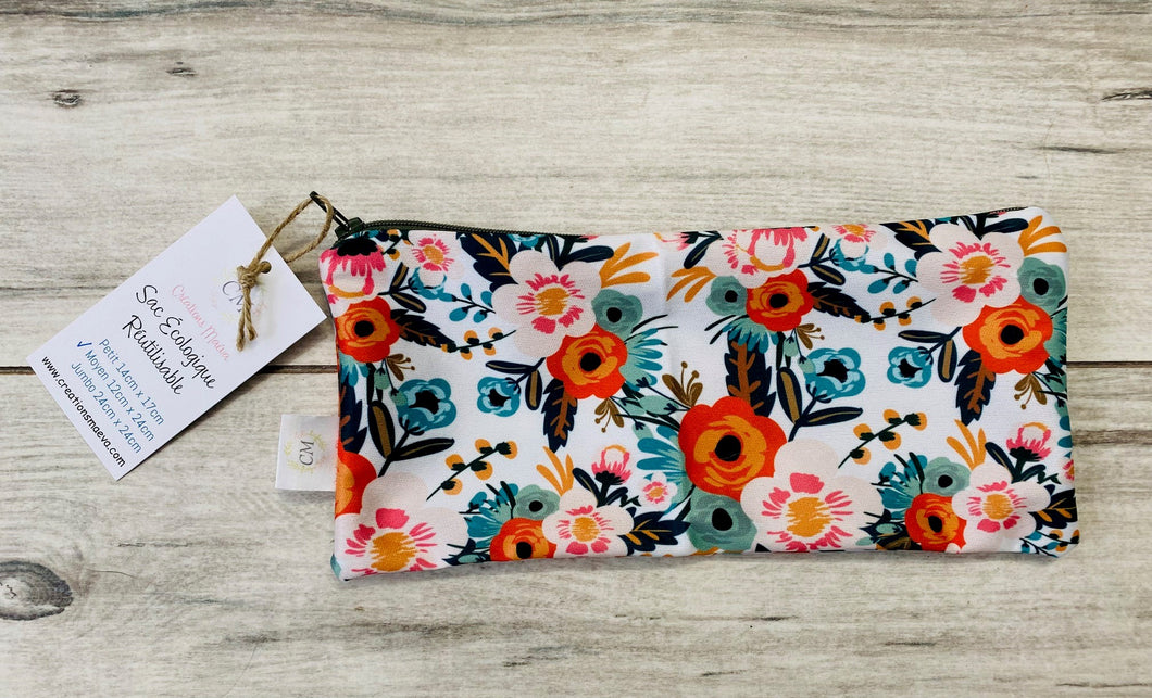 Sac écologique réutilisable MOYEN FLEURS SAUVAGES
