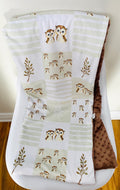 Doudou extra douce PATCH HIBOU BRUN